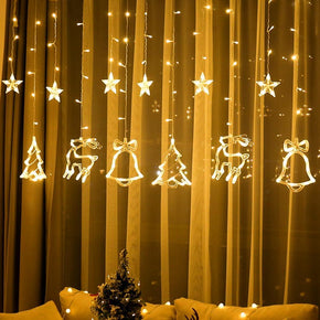 Guirlandes électriques de Noël suspendues